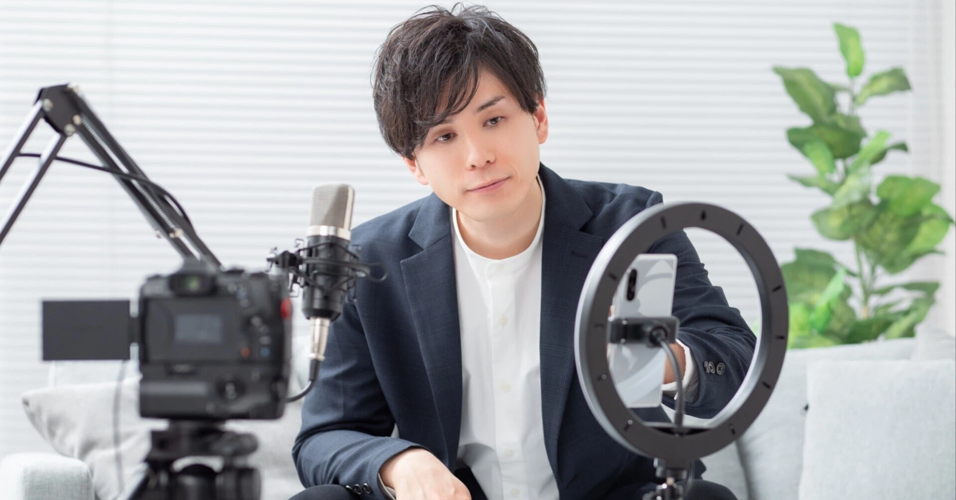 配信を行っている男性